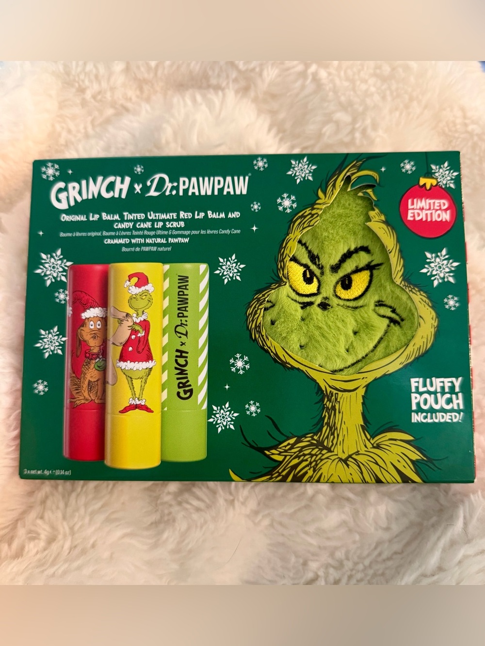 Dr. Pawpaw x Grinch Lip Set
